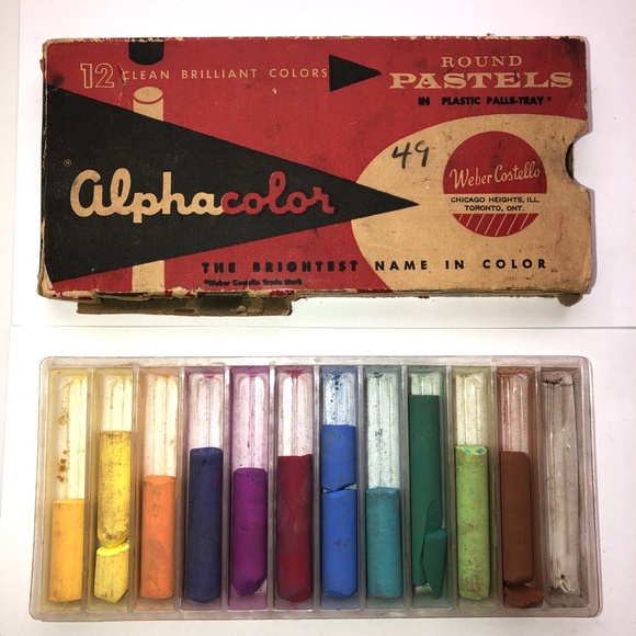 WEBER COSTELLO Alphacolor Soft Pastels - 2 Sets of 24* & 12*, Vintage - Picture 3 of 4
